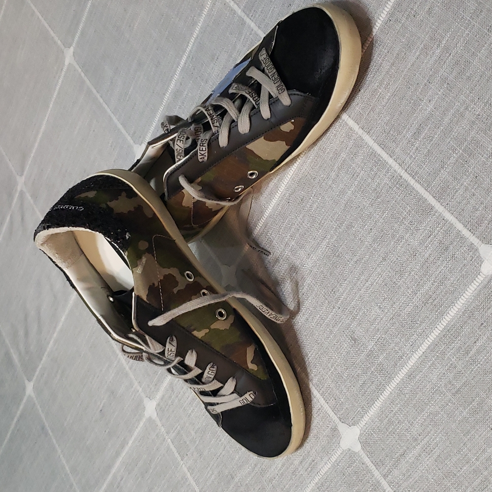 Golden Goose Camouflage and Black Sneakers - Picture 16 of 16